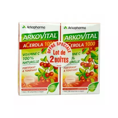 Arko Acerola 1000 cp boite de 30 lot de 2