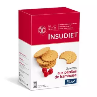 Insudiet Galettes Framboise 6 sachets