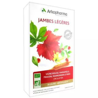 Arkofluide Jambe Légère Bio 20 Ampoules