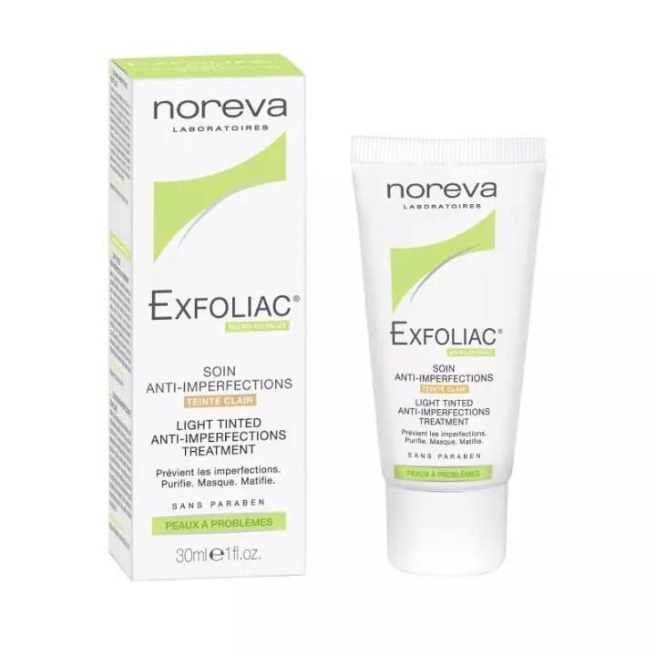Noreva Exfoliac soin anti-imperfections teinté clair - 30ml
