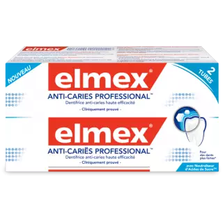 Elmex dentifrice protection anti-caries professionnel - 2 x 75 ml