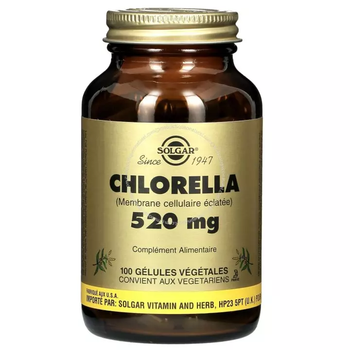Solgar Chlorella 520 mg - 100 gélules végétales