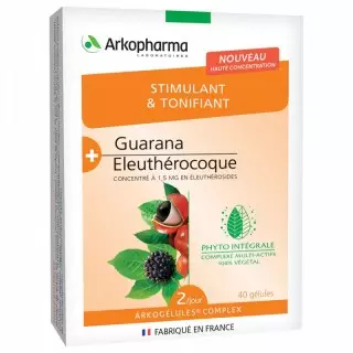 Arkopharma stimulant et tonifiant - 40 gélules