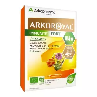 Arkoroyal Immunité fort gelée royale bio 20 ampoules