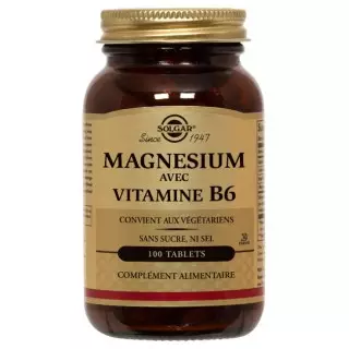 Solgar Magnésium et vitamine b6 100 cp