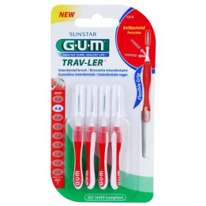 Gum Brossette Interdentaires Trav-ler 0,8mmx4 - PurePara