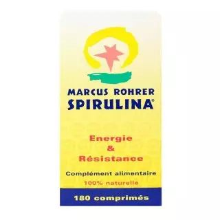 Marcus Rohrer Spirulina énergie et résistance - 180 comprimés