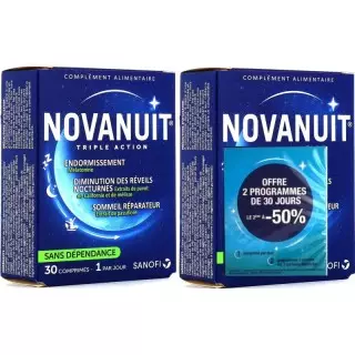 Sanofi Novanuit Triple Action - 2 x 30 comprimés