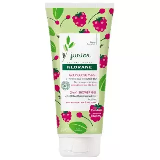 Klorane Junior Gel douche 2-en-1 framboise - 200ml