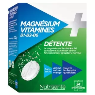 Nutrisanté Magnésium + Vitamines - 24 comprimés