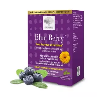 New Nordic Blue Berry - 120 comprimés + 20 comprimés Offerts