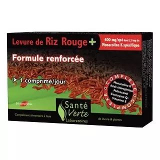 LEVURE DE RIZ ROUGE 30cpr - sante verte