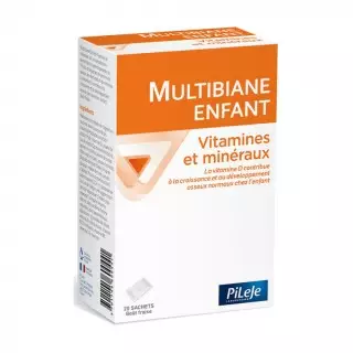 Pileje Multibiane Enfant vitamines et minéraux - 20 sachets