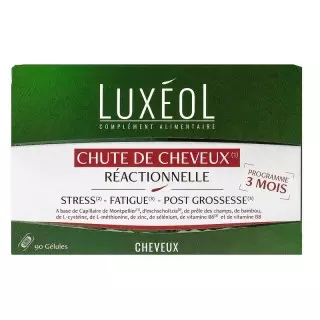 Luxéol Chute de cheveux réactionnelle - 90 gélules