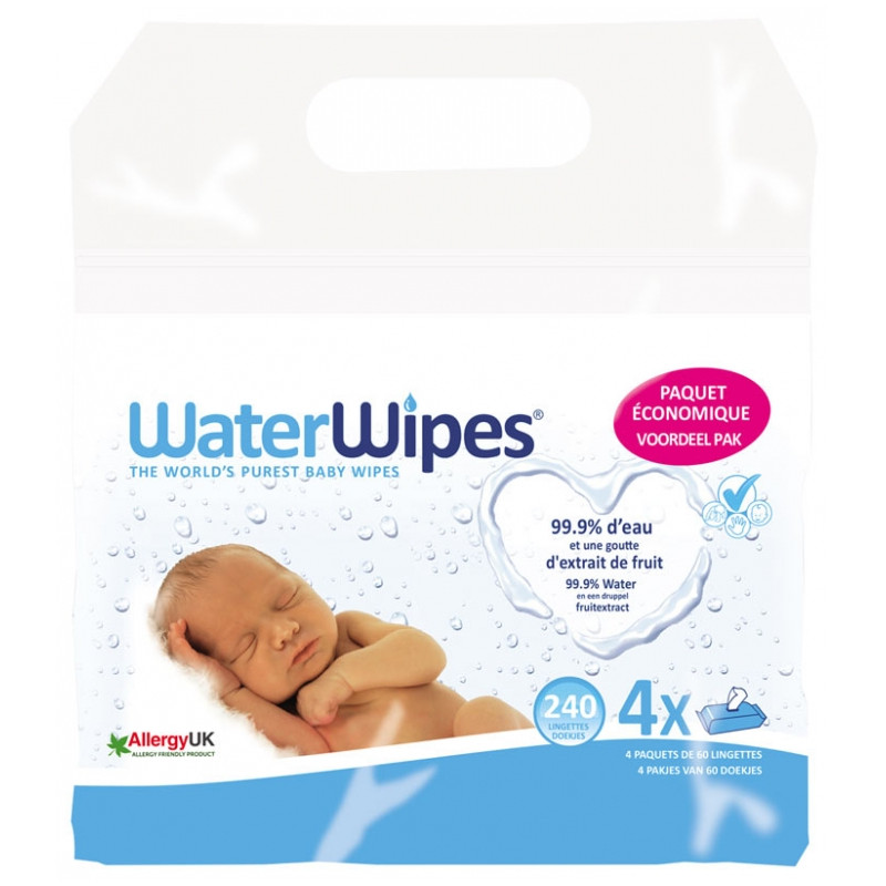 Lingettes Pure Water 3x60
