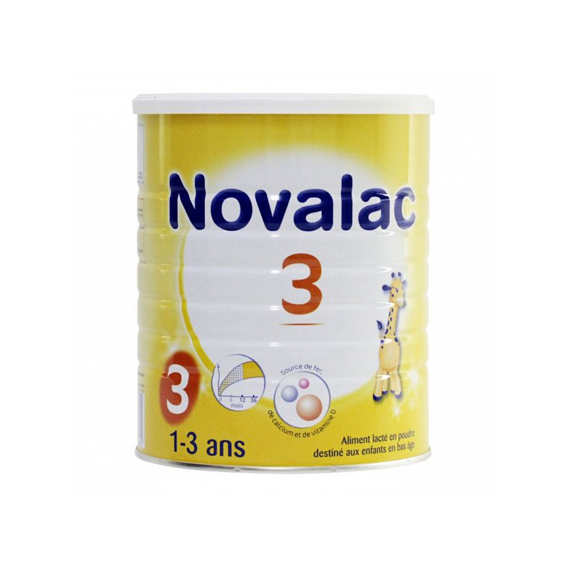 Lait 3ème âge Novalac - Lait classique de 12 à 36 mois - 800g