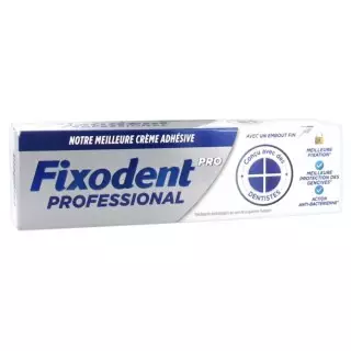 Fixodent Pro Crème adhésive prothèses dentaires - 40g