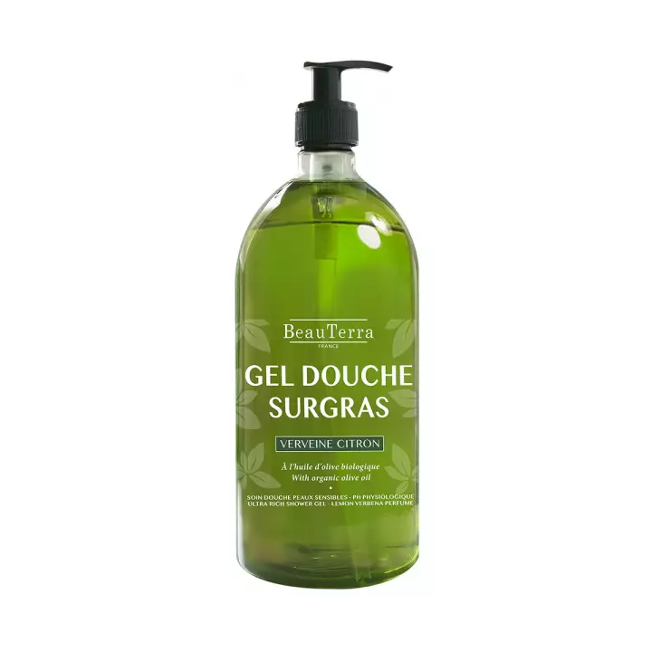 BeauTerra Gel douche surgras verveine citron - 1L