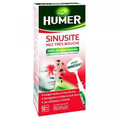 Humer Sinusite nez très bouché Spray nasal - 15ml