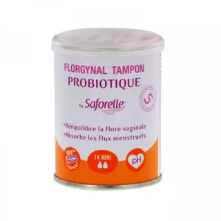 Saforelle Florgynal Tampons probiotique mini - 14 unités