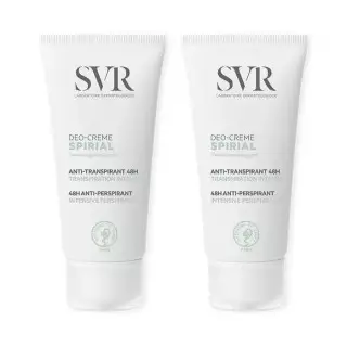 SVR Spirial Déo-crème anti-transpirant intense 48H - Lot de 2 x 50ml