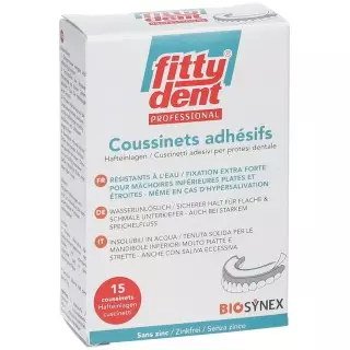 Biosynex Fittydent Professional - 15 coussinets adhésifs