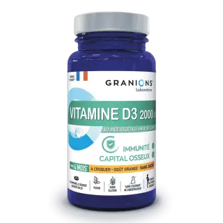 Granions Vitamine D3 2000 UI - 30 comprimés à croquer