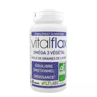 LT Labo VitalFlax Oméga 3 Bio - 60 capsules