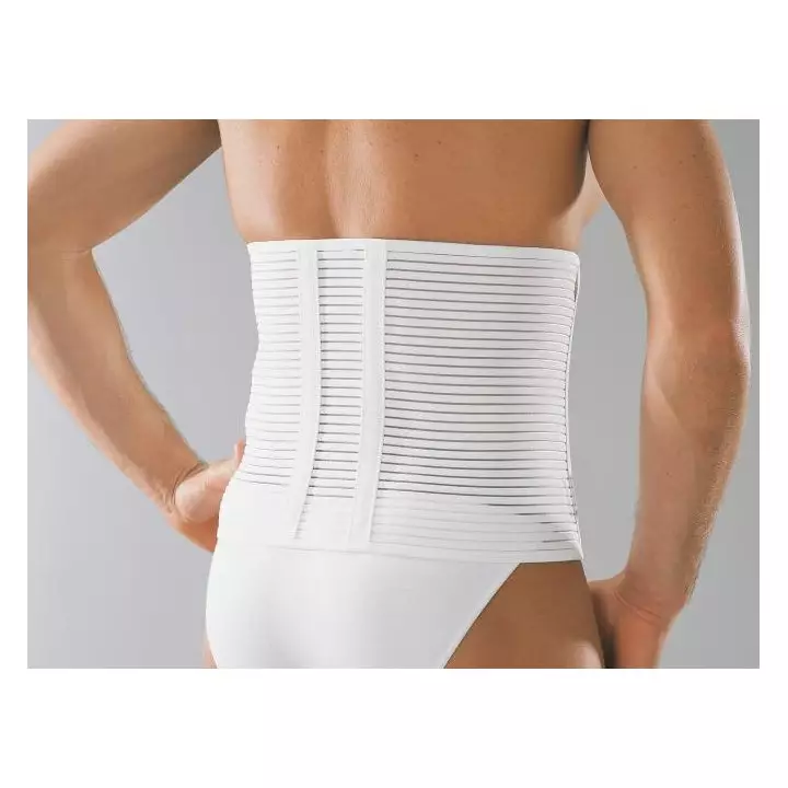 Thuasne DynaBelt Ceinture maintien abdominal - Hauteur 16cm - Taille 2 - Blanc