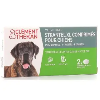 Clément Thékan Strantel Vermifuge chien XL - 2 comprimés