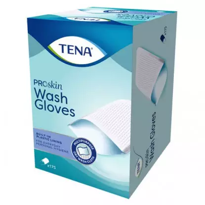 Tena Proskin Wash Glove Gant de toilette - 175 unités