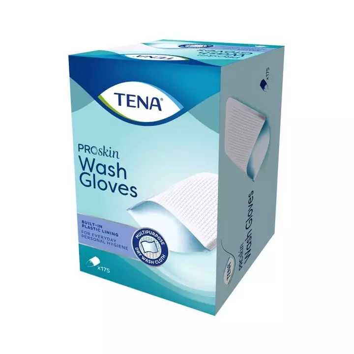 Tena Proskin Wash Glove Gant de toilette - 175 unités