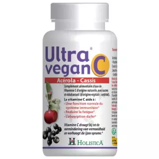 Holistica Ultra vegan C acérola cassis - 60 comprimés