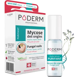 Huile-sérum purifiant ongles & contours Poderm - Mycose de l'ongle - 8ml