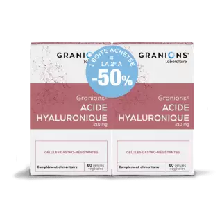 Acide Hyaluronique 210mg Granions - Stress oxydatif - 2 x 60 gélules