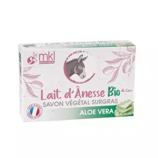 Savon surgras au lait d'ânesse Bio à l'Aloe Vera MKL - Confort et souplesse - 100g