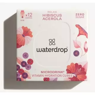 Microdrink RELAX Waterdrop - Hibiscus/Acérola - 12 cubes à dissoudre