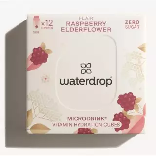 Microdrink FLAIR Waterdrop - Saveur Framboise/Sureau - 12 cubes à dissoudre