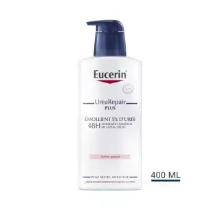 Émollient 5% d'urée UreaRepair Plus Eucerin - Sécheresse cutanée - 400ml