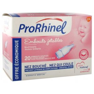 ProRhinel Embouts Jetables - 20 Embouts Souples