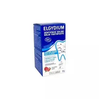 Dentifrice solide anti plaque Elgydium Pierre Fabre - 60 comprimés