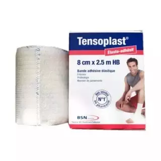 Bande adhésive élastique 8 cm x 2,5 m HB Tensoplast de BSN Médical