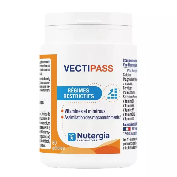 Nutergia Vectipass - 60 gélules