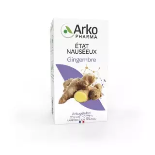 Arkogélules Gingembre boite de 40 Comprimés