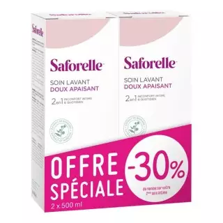 SAFORELLE Soin lavant doux 2X500ml 