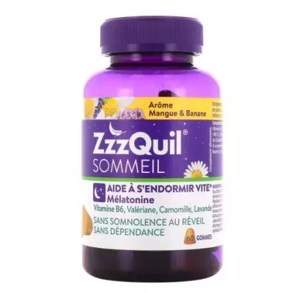 Merck ZzzQuil Sommeil mangue banane - 60 gommes