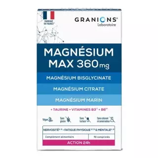 Magnésium Max 360mg Granions - Vitalité - 90 comprimés