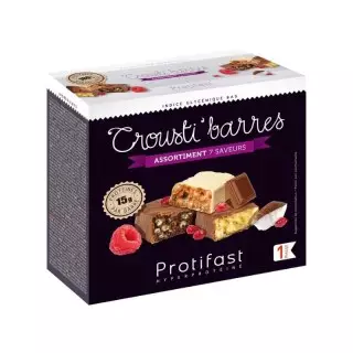 Assortiment découverte Crousti'Barres de Protifast - 7 barres