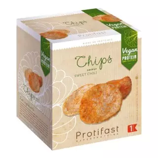 Chips soja vegan Sweet Chili de Protifast - 2 sachets de 30g