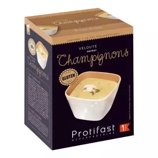 Velouté hyperprotéiné saveur champignons Protifast - 7 sachets de 28 g